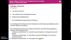 Introduction Capes Grammaire Stylistique - Système des morphogrammes