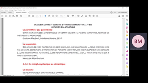 Hyperbate - Epanorthose - Parenthèse - Suspension