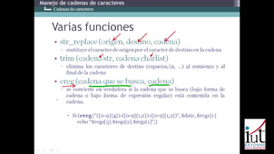 Manejos de cadenas de carácteres 2