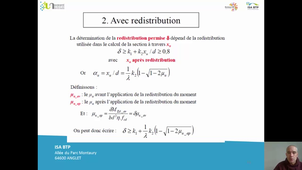 Calcul des sollicitations dans les poutres continues : Méthodes élastique et redistribution des moments