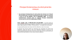DIU JP - LG -Fondamentaux droit pénal des mineurs. L. Grégoire - Partie 4