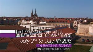 The UPPA/BAI Summer school on data Science for management