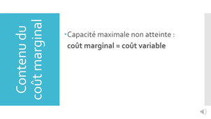 coût marginal