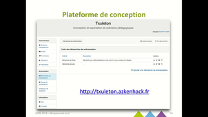 CIRTA 2018 : Élaboration de démarches de scénarisation de modules Moodle