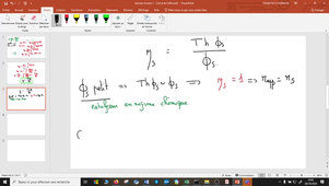Reéaction ordre 1 - isotherme - géométrie: plaque    Calcul de l'efficacité