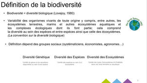 UE changements globaux: Biodiversité intro