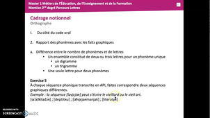 Introduction Capes Grammaire Stylistique - Différence nb lettres et phonèmes