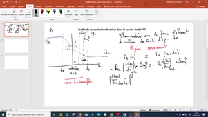 profils de concentration dans CL