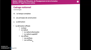 Introduction Capes Grammaire Stylistique - Le principe de dérivation - Les affixes
