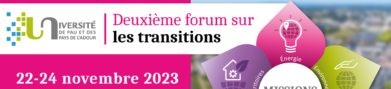 Bannière 2ème Forum international sur les transitions