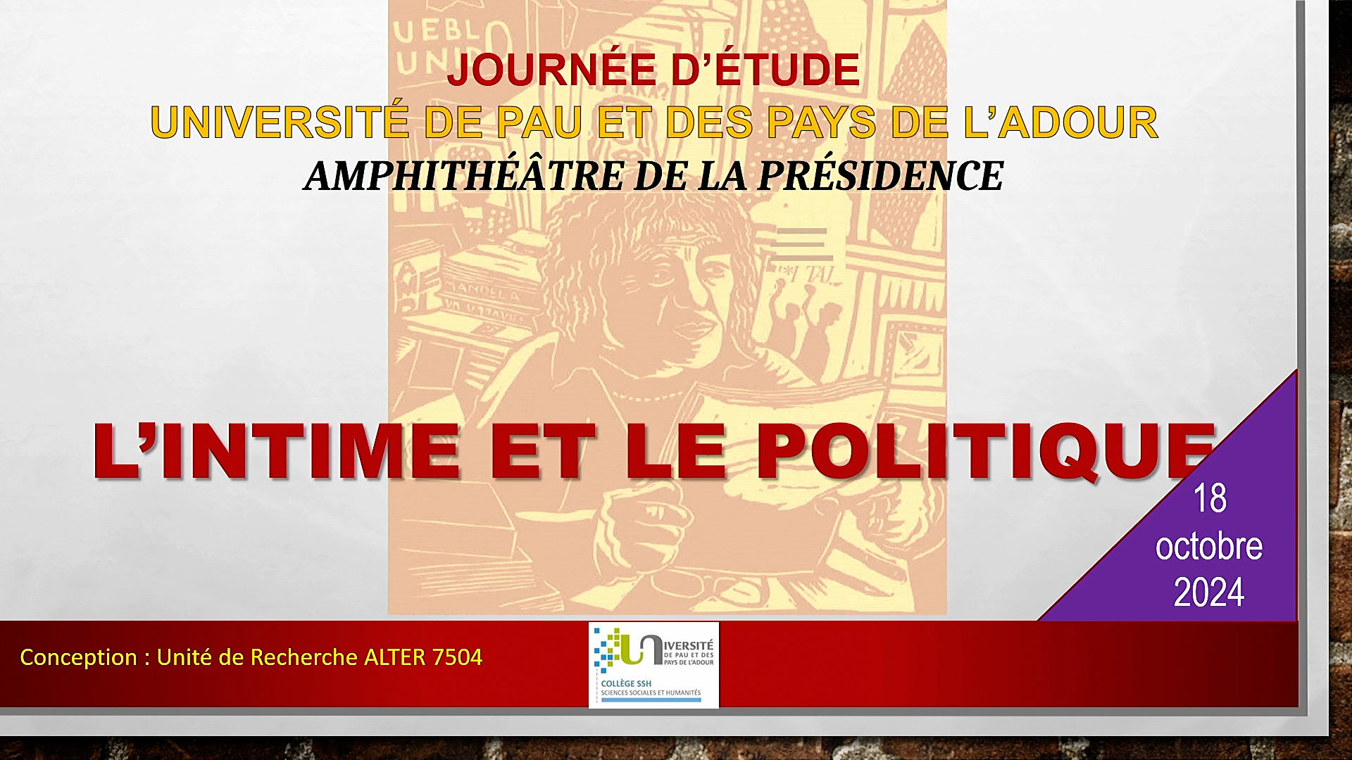 Bannière L'intime et le politique